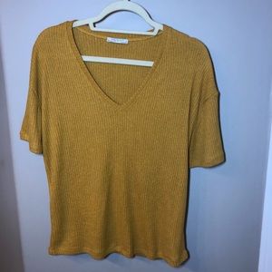 Zara Yellow knit top